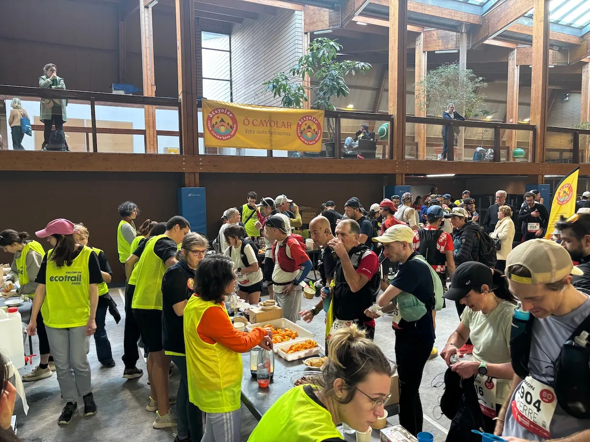 Accueil des coureurs